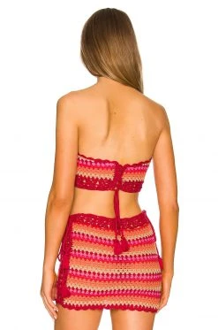 Lovers And Friends Over The Rainbow Crop In Raspberry Multi -Lovers and Friends Sales Shop LOVF WS2340 V3