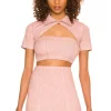 Lovers And Friends Ivana Top In Baby Pink -Lovers and Friends Sales Shop LOVF WS2353 V1