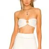 Lovers And Friends Delany O Ring Knit Bandeau Top In White 1 Lovers And Friends Delany O Ring Knit Bandeau Top In White -Lovers and Friends Sales Shop LOVF WS2364 V1