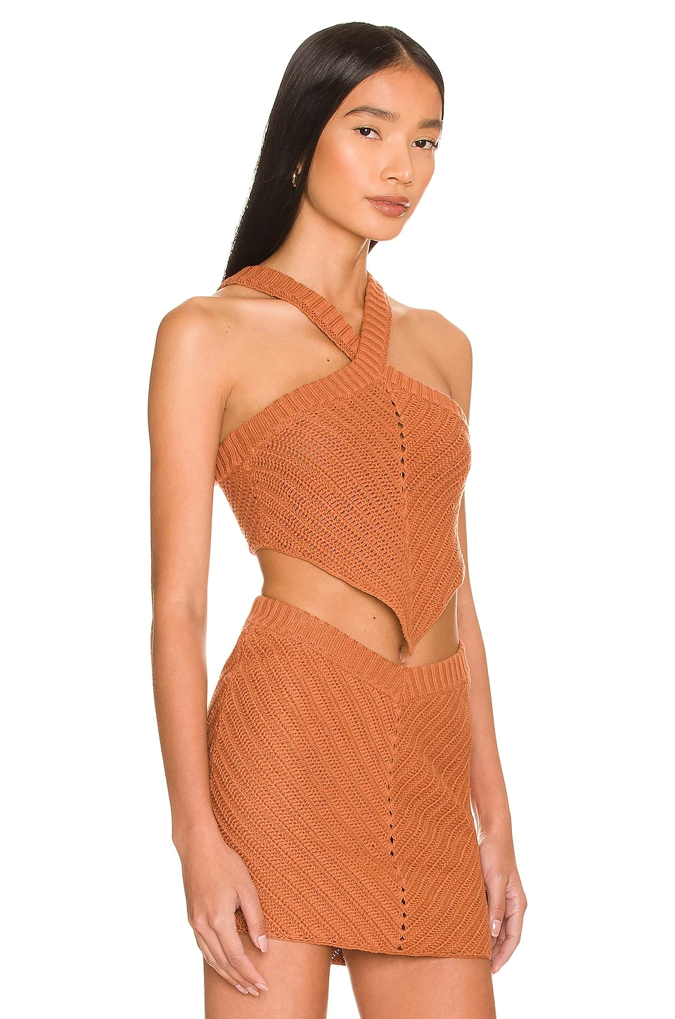 Malik Crochet Top in Cocoa Brown Lovers And Friends Malik Crochet Top In Cocoa Brown -Lovers and Friends Sales Shop LOVF WS2378 V2