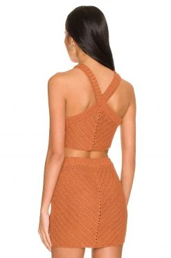 Lovers And Friends Malik Crochet Top In Cocoa Brown 4 Lovers And Friends Malik Crochet Top In Cocoa Brown -Lovers and Friends Sales Shop LOVF WS2378 V3