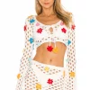 Lovers And Friends Flower Power Top In White -Lovers and Friends Sales Shop LOVF WS815 V1