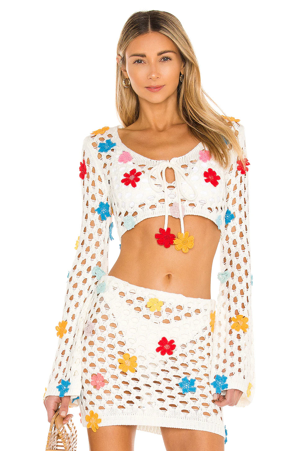 Lovers And Friends Flower Power Top In White