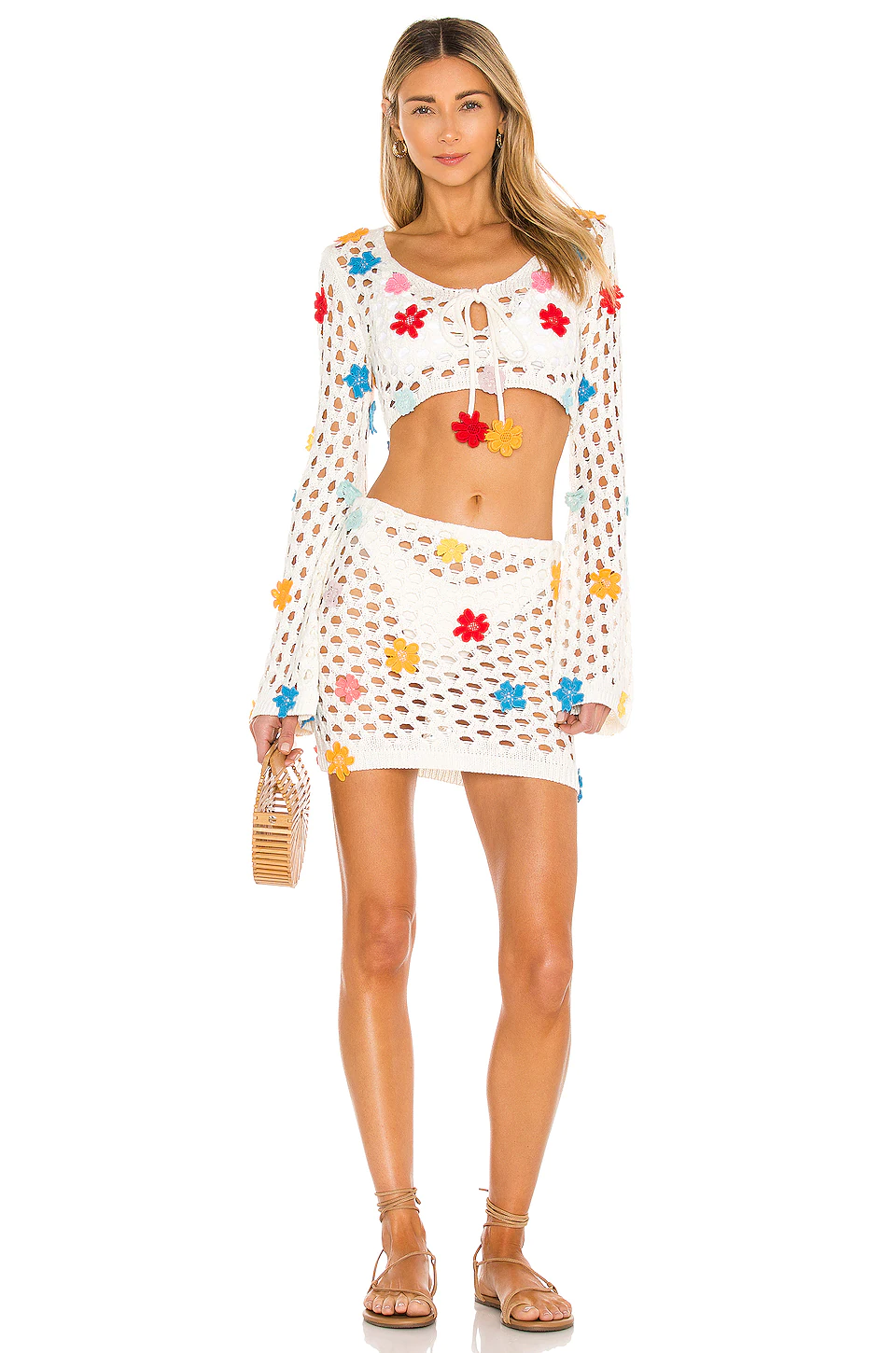 Flower Power Top in White Lovers And Friends Flower Power Top In White -Lovers and Friends Sales Shop LOVF WS815 V4