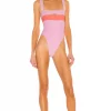 Lovers And Friends Daytona One Piece In Pink & Orange 1 Lovers And Friends Daytona One Piece In Pink & Orange -Lovers and Friends Sales Shop LOVF WX781 V1