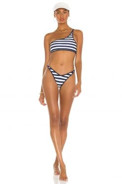 Lovers And Friends Valora Top In Blue & White Stripe -Lovers and Friends Sales Shop LOVF WX862 V4