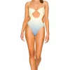 Lovers And Friends Annika One Piece In Yellow & Blue Ombre -Lovers and Friends Sales Shop LOVF WX931 V1