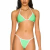 Lovers And Friends Sutra Top In Green & White -Lovers and Friends Sales Shop LOVF WX938 V1